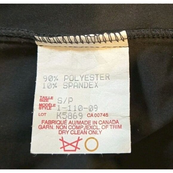 JSC Black Velvet Gown Size 2 Vintage 1990s Formal Side Slit Short Sleeve Classic - Picture 9 of 10